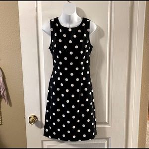 Black & White Polka Dot Dress - Connected Apparel